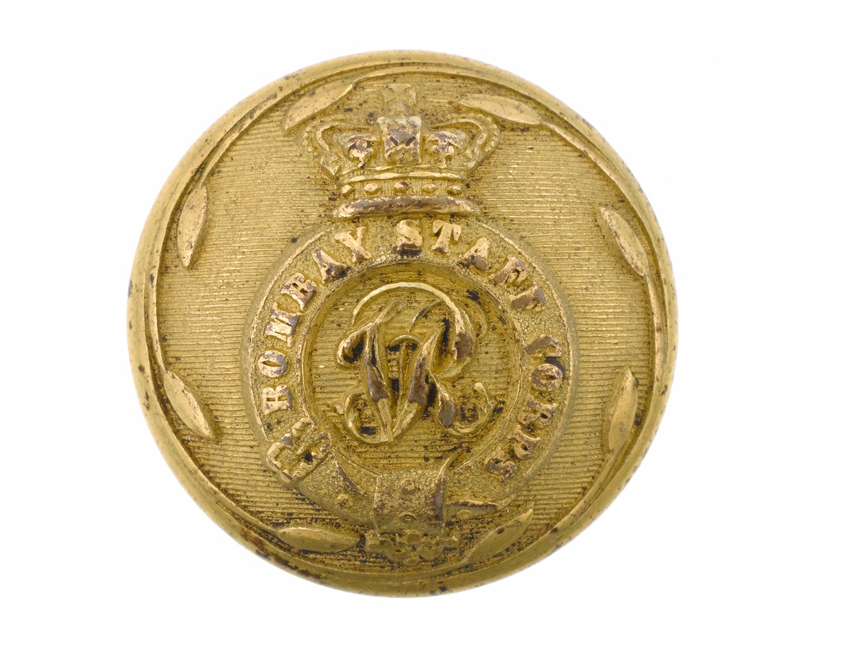 纽扣，孟买参谋团，1861-1876年 作者 英语学校