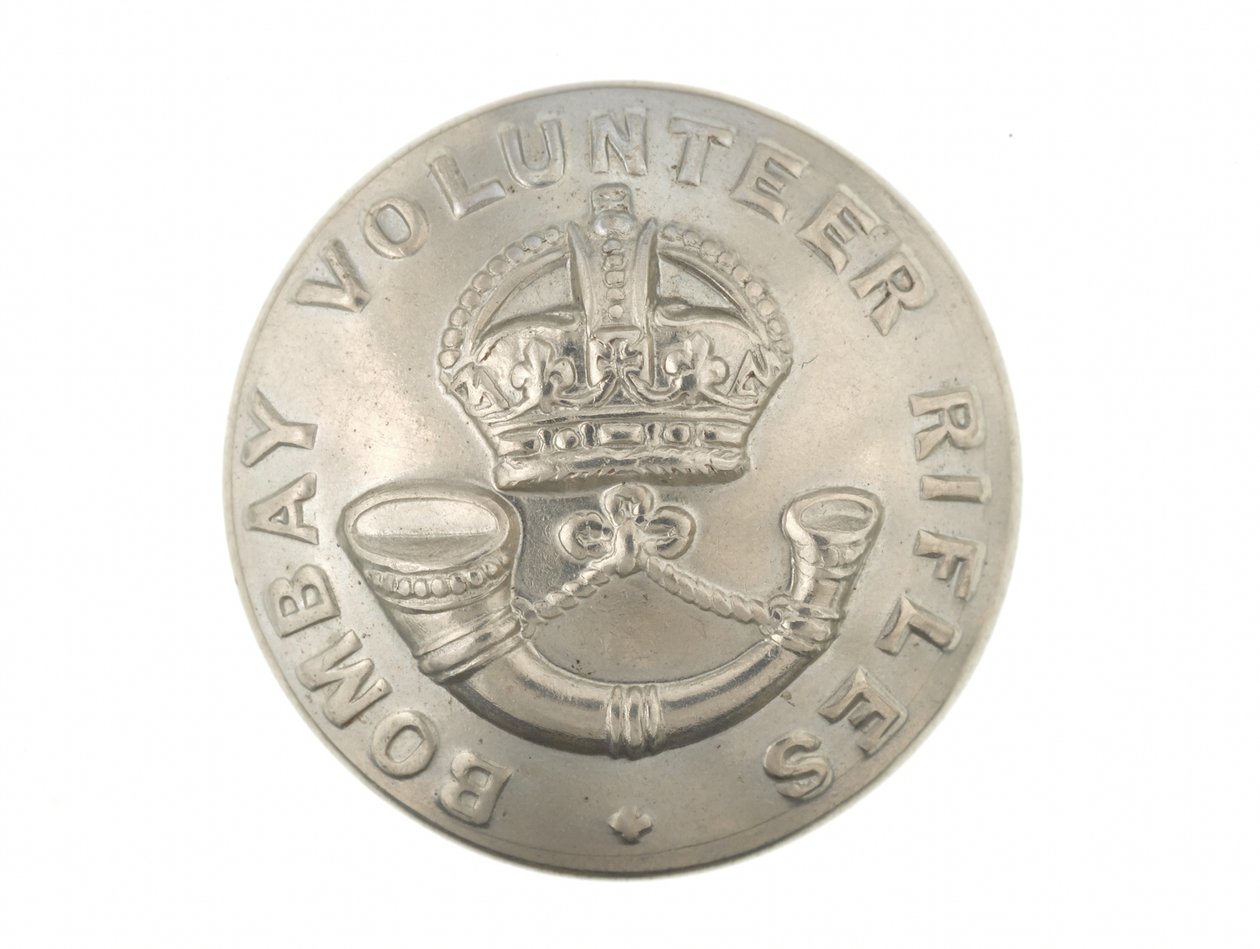 纽扣，孟买志愿步枪，1901-1947年 作者 英语学校