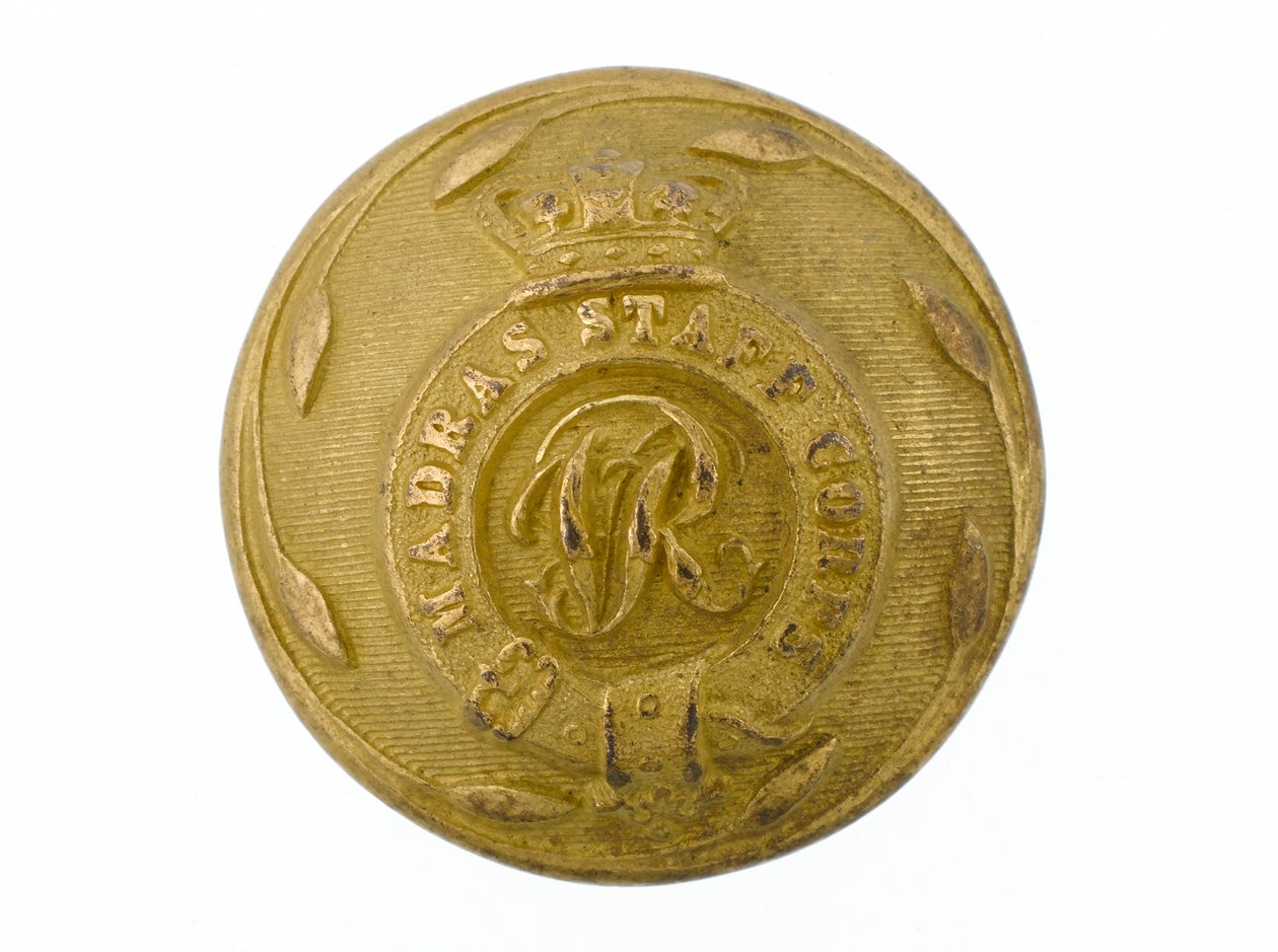 纽扣，马德拉斯参谋团，1861-1876年。 作者 英语学校