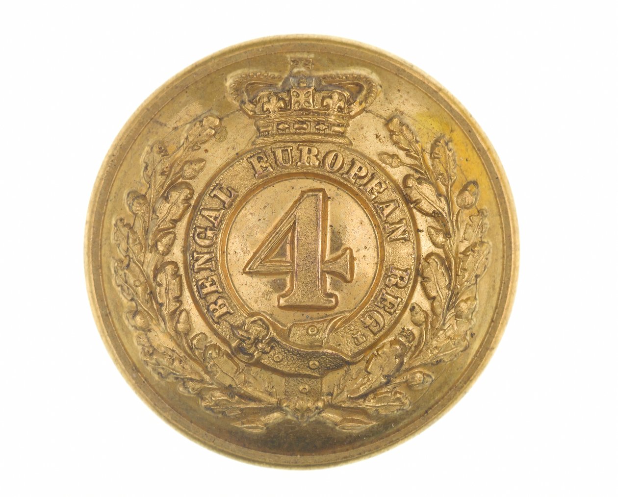 纽扣，第4孟加拉欧洲军团军官，1855-1861年 作者 英语学校