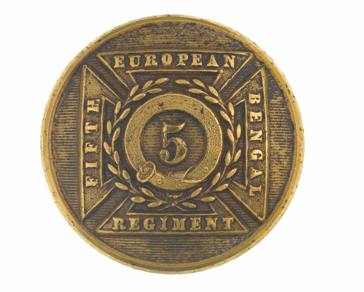 纽扣，第5孟加拉欧洲军团军官，1858-1860年 作者 英语学校