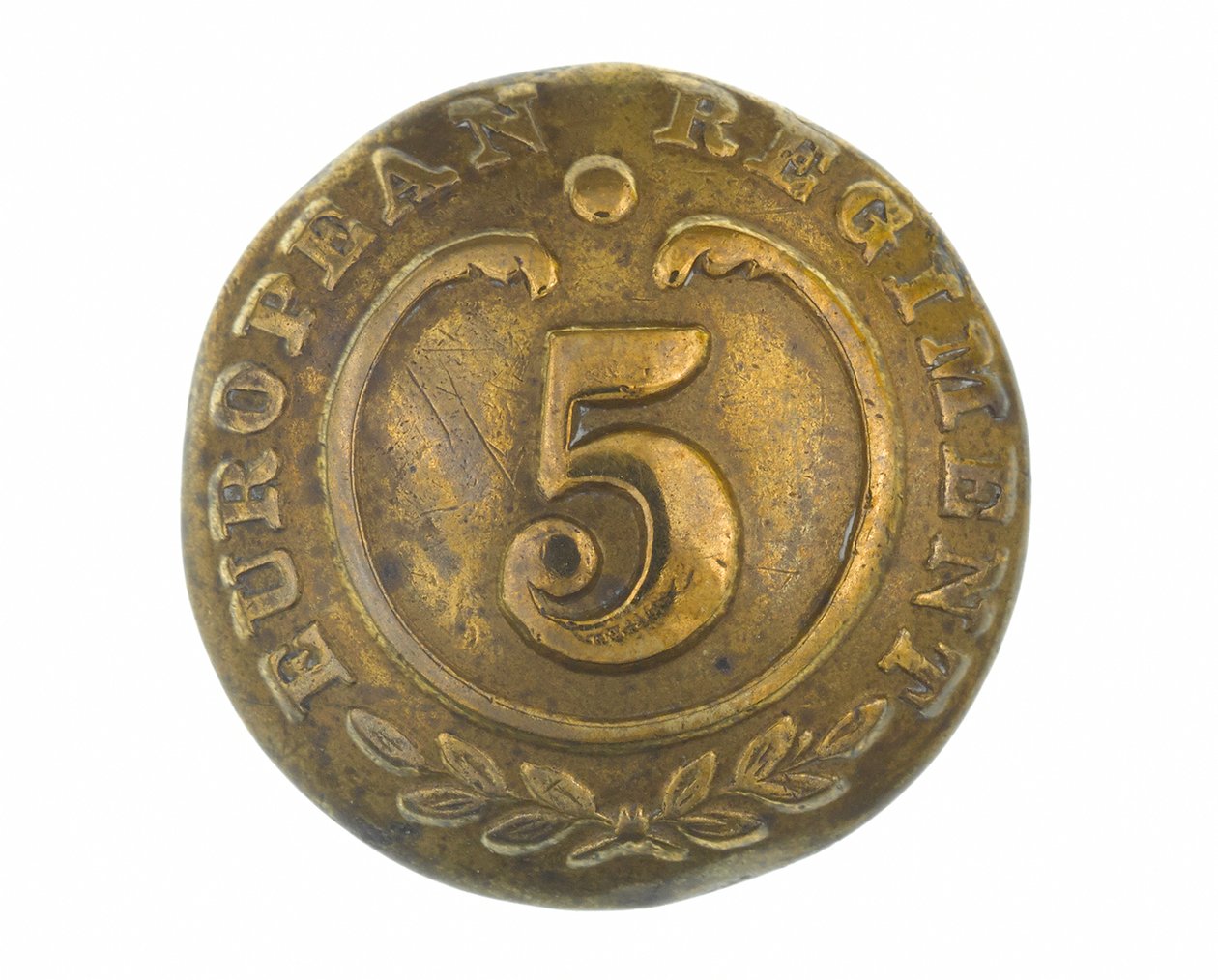 纽扣，其他职级，第5孟加拉欧洲军团，1858-1860年 作者 英语学校