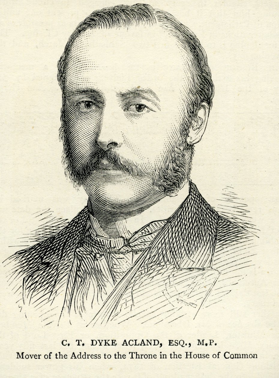 1883年2月17日的CT Dyke Acland插图 作者 英语学校