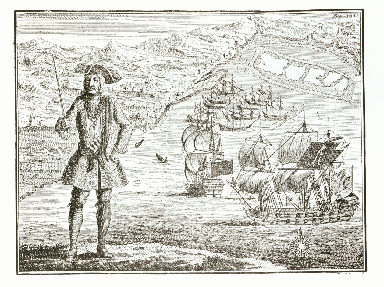 巴塞洛缪罗伯茨船长（1682年至1722年）有两艘船，皇家财富和游侠在172年1月11日起在Guiney海岸的Whydah路上航行，从“抢劫将军历史”和Mu 作者 英语学校