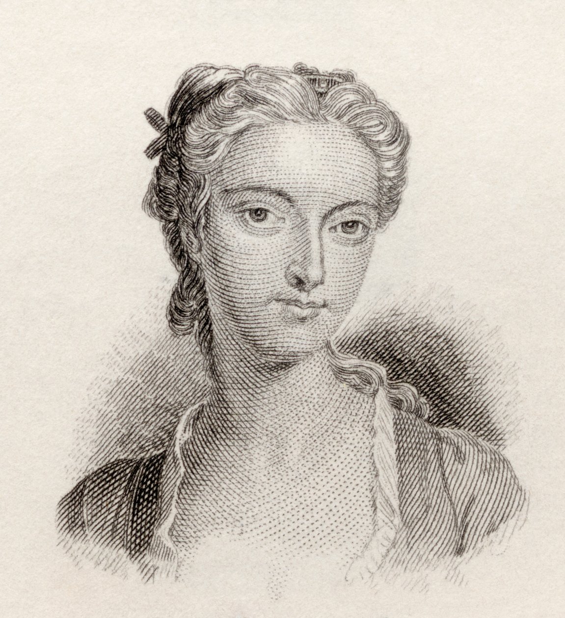 凯瑟琳-克莱夫（Catherine "Kitty" Clive），名拉夫特（Nee Raftor），出自 1825 年出版的《克拉布历史词典》（Crabb
