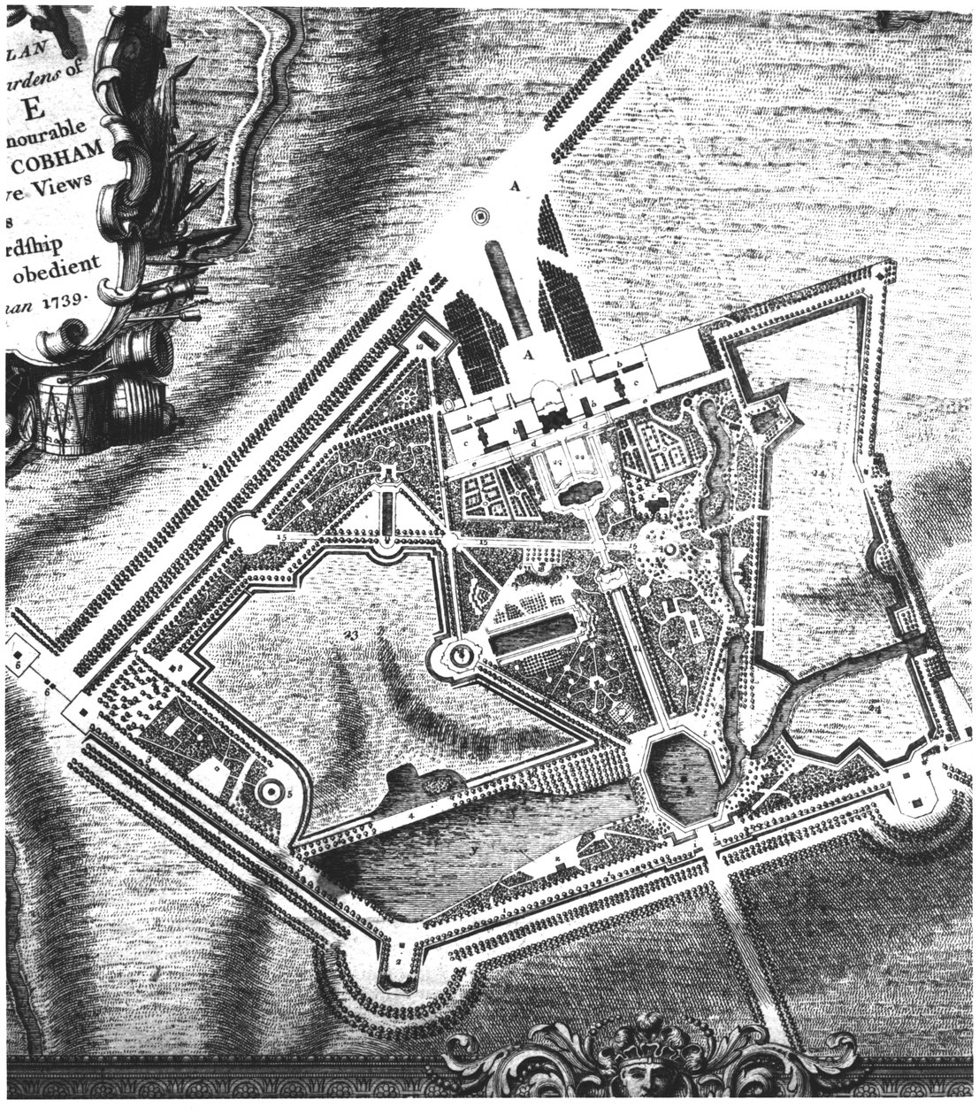 查尔斯布里奇曼斯（1713-38）计划斯托花园，一本关于斯托的观点的书，由查尔斯·布里奇曼夫人于1739年出版（见威廉肯特后来计划的140583） 作者 英语学校