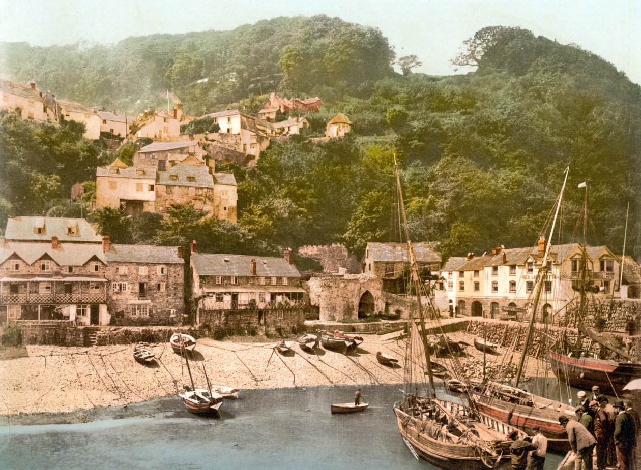 Clovelly Harbour（手工彩色照片） 作者 英语学校