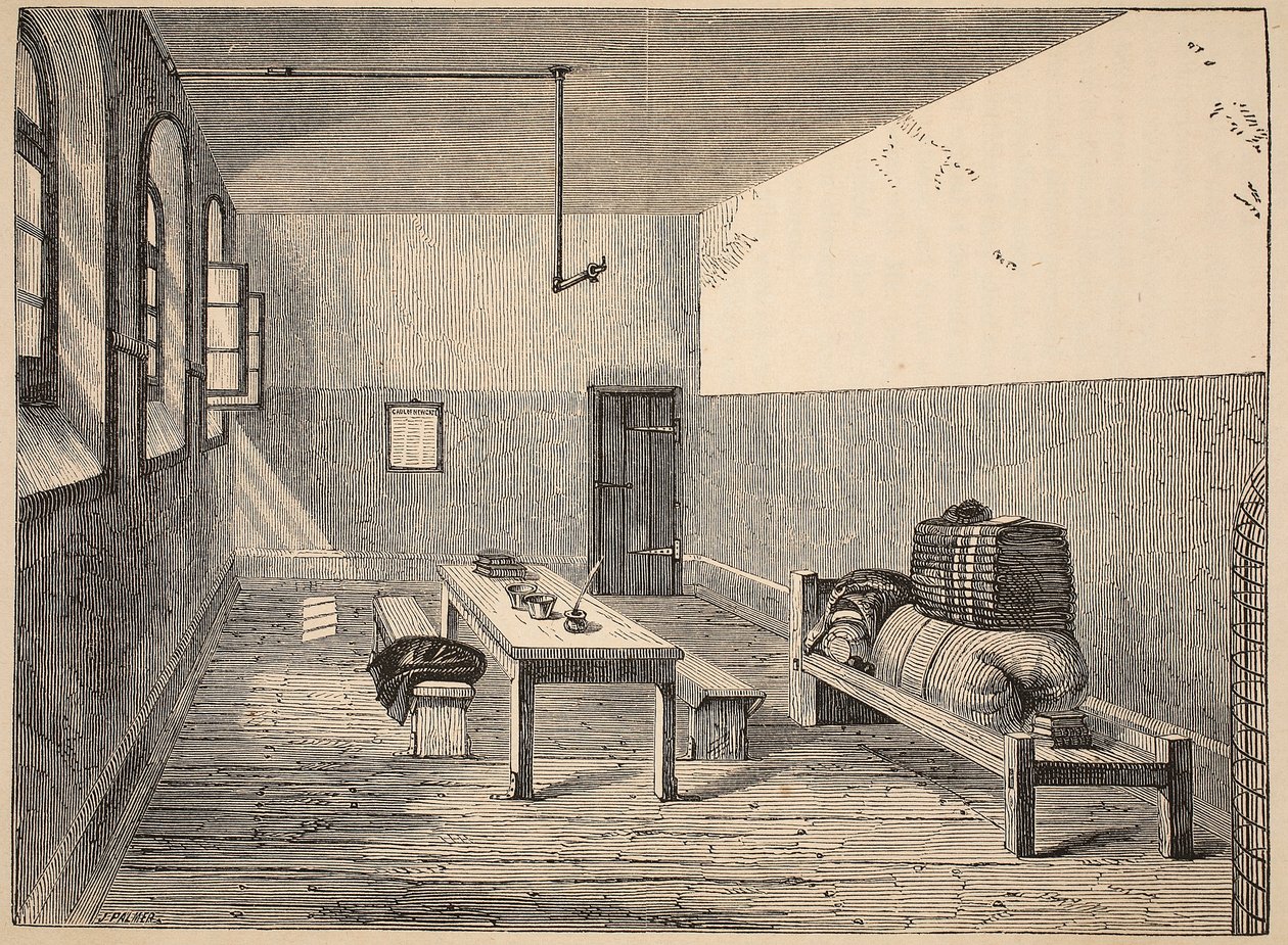 谴责的细胞，Newgate，来自伦敦刑事监狱的插图和来自监狱生活的场景，Henry Mayhew和John Binny，酒吧。 1862年 作者 英语学校