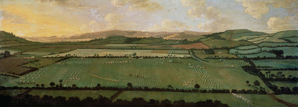 乡村圆形迪克斯顿庄园，1725年 作者 英语学校