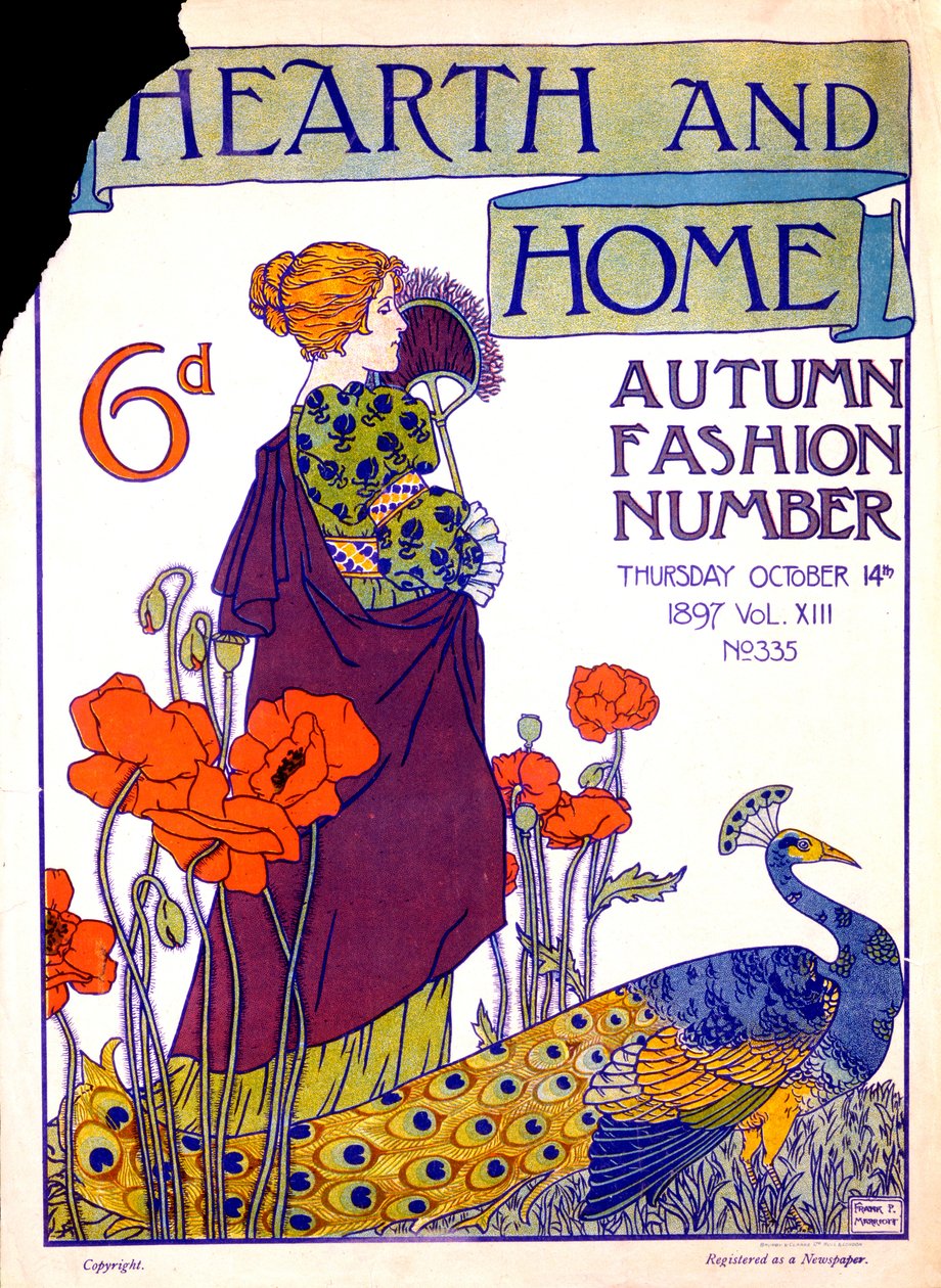 1897年10月14日，Hearth和Home Magazine的封面 作者 英语学校