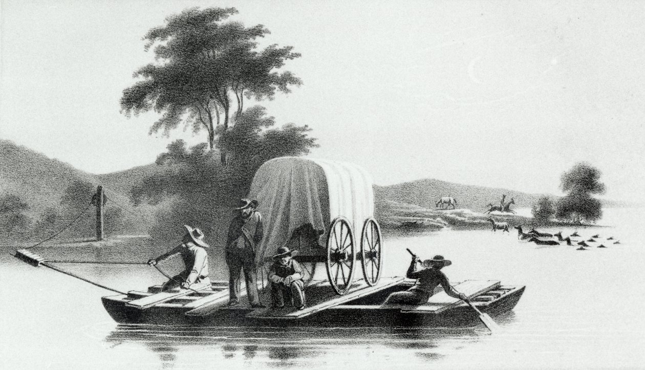 1852年出版的霍华德史丹斯伯里探索和调查犹他州大盐湖流域的鹿溪普拉特河口 作者 英语学校