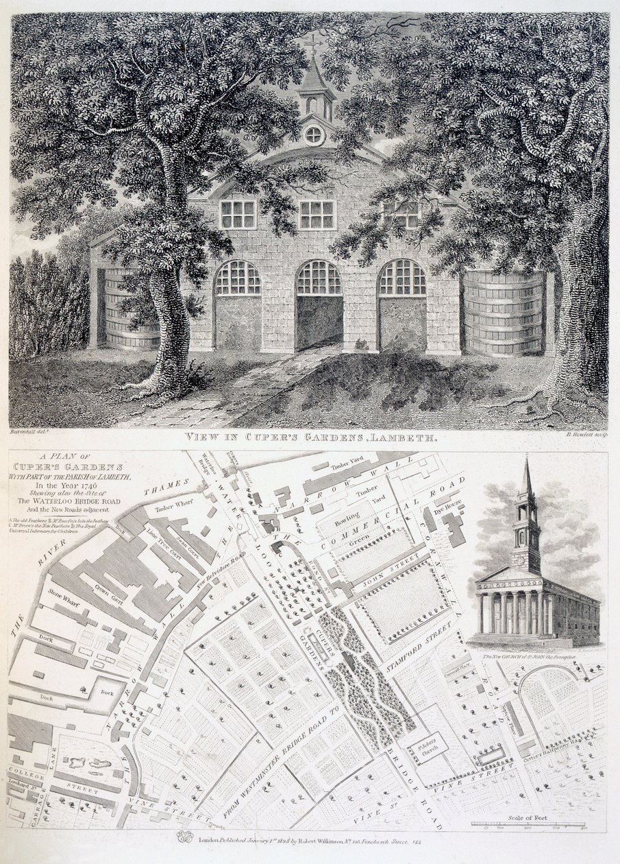 库珀的花园，兰贝斯，1746年。 作者 英语学校