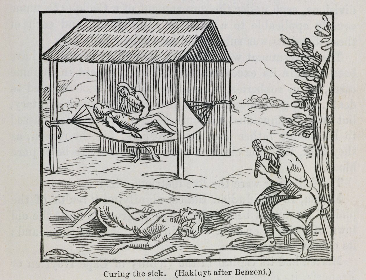 治愈生病，来自&39;Santo Domingo过去和现在&39;，由Samuel Hazard，pub.1873（雕刻） 作者 英语学校