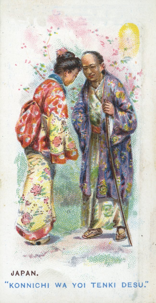 日本的习惯性问候，1907年 作者 英语学校