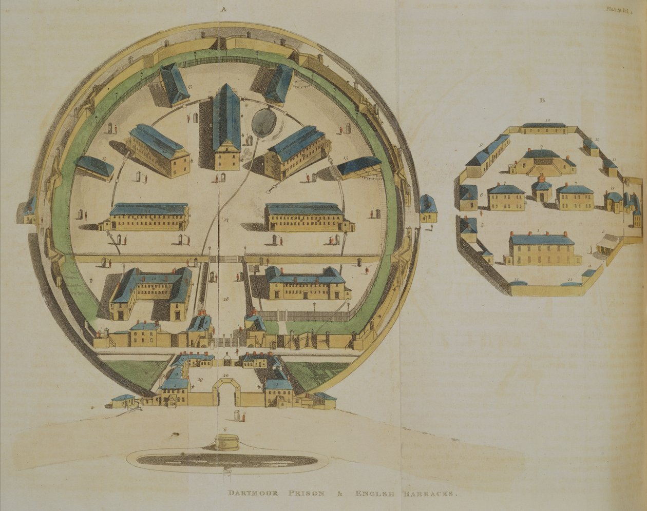 达特穆尔监狱，1810年 作者 英语学校