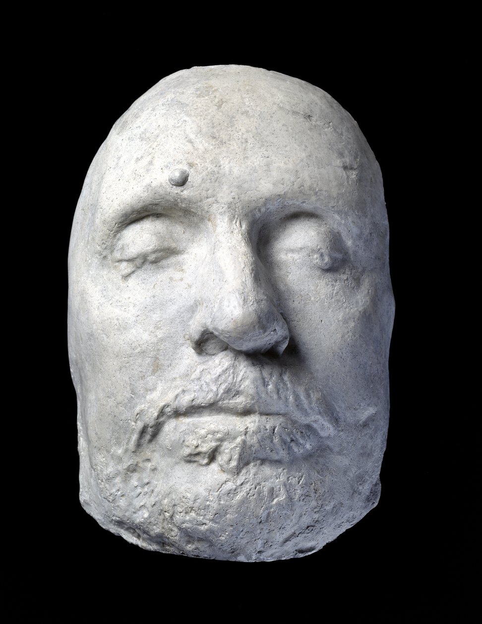 奥利弗克伦威尔的死亡面具，1658年（石膏） 作者 英语学校