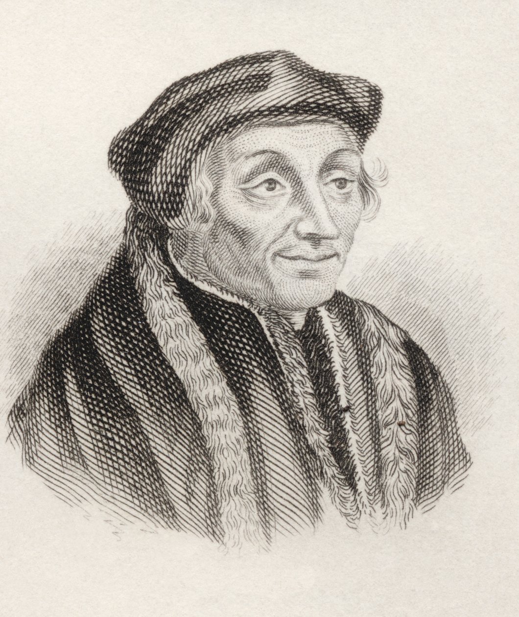Desiderius Erasmus Roterodamus，来自&39;Crabbes Historical Dictionary&39;，发表于1825年（litho） 作者 英语学校