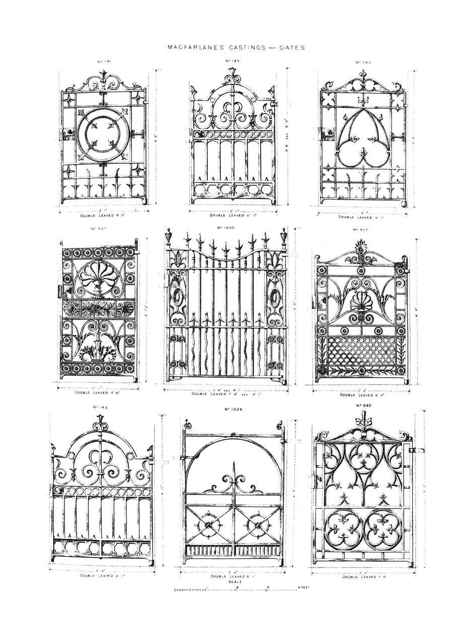 铸铁门的设计，来自Macfarlanes Castings 作者 英语学校