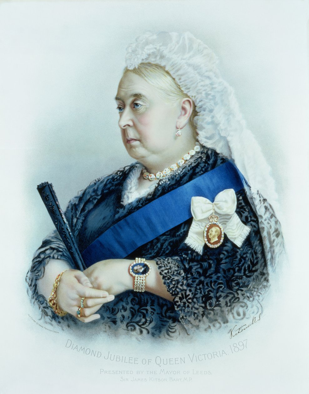 维多利亚女王钻石禧年（1819-1901）1897 年（彩色印刷） 作者 英语学校