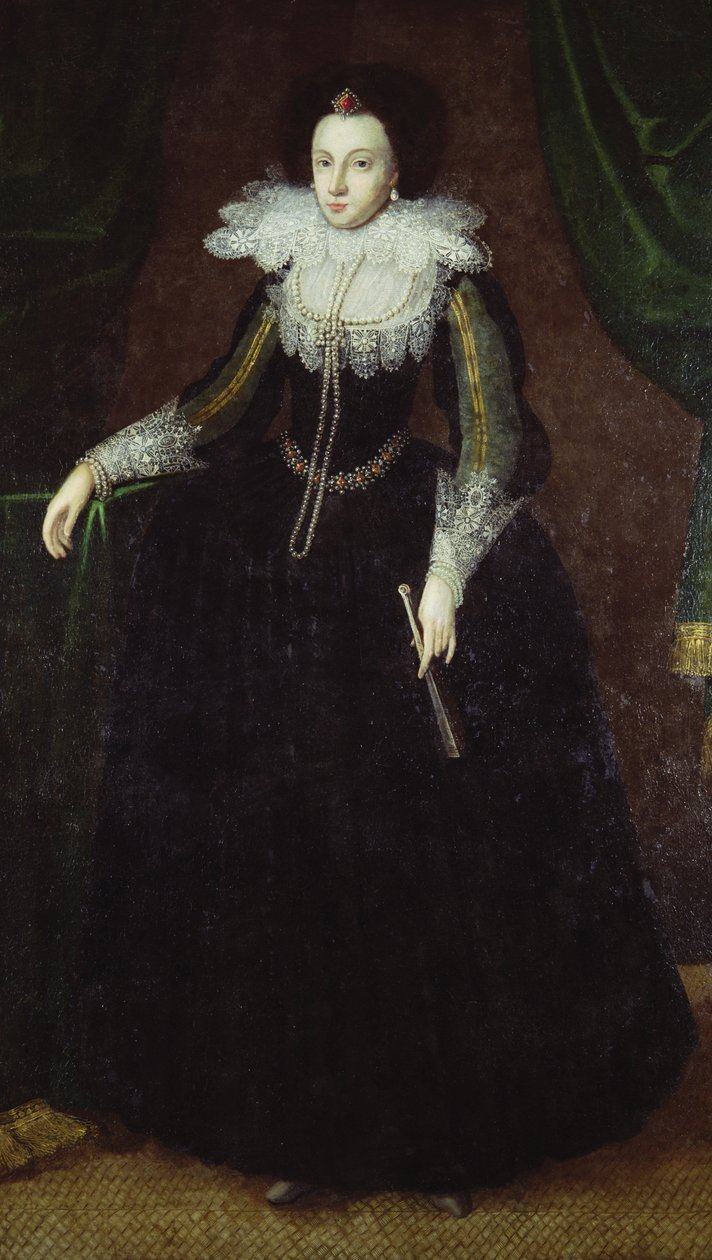 Dorothy Huddleston（nee Dormer），c.1610-15 作者 英语学校
