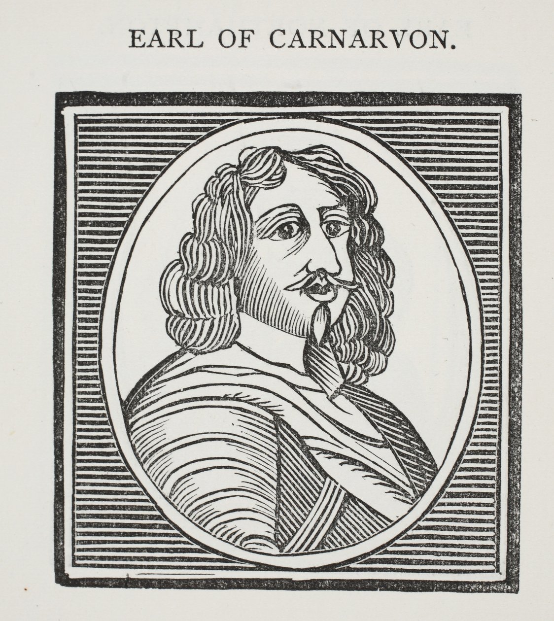 Carnarvon伯爵，来自十八世纪的Chap书籍的插图，约翰阿什顿，酒吧。 1882年 作者 英语学校