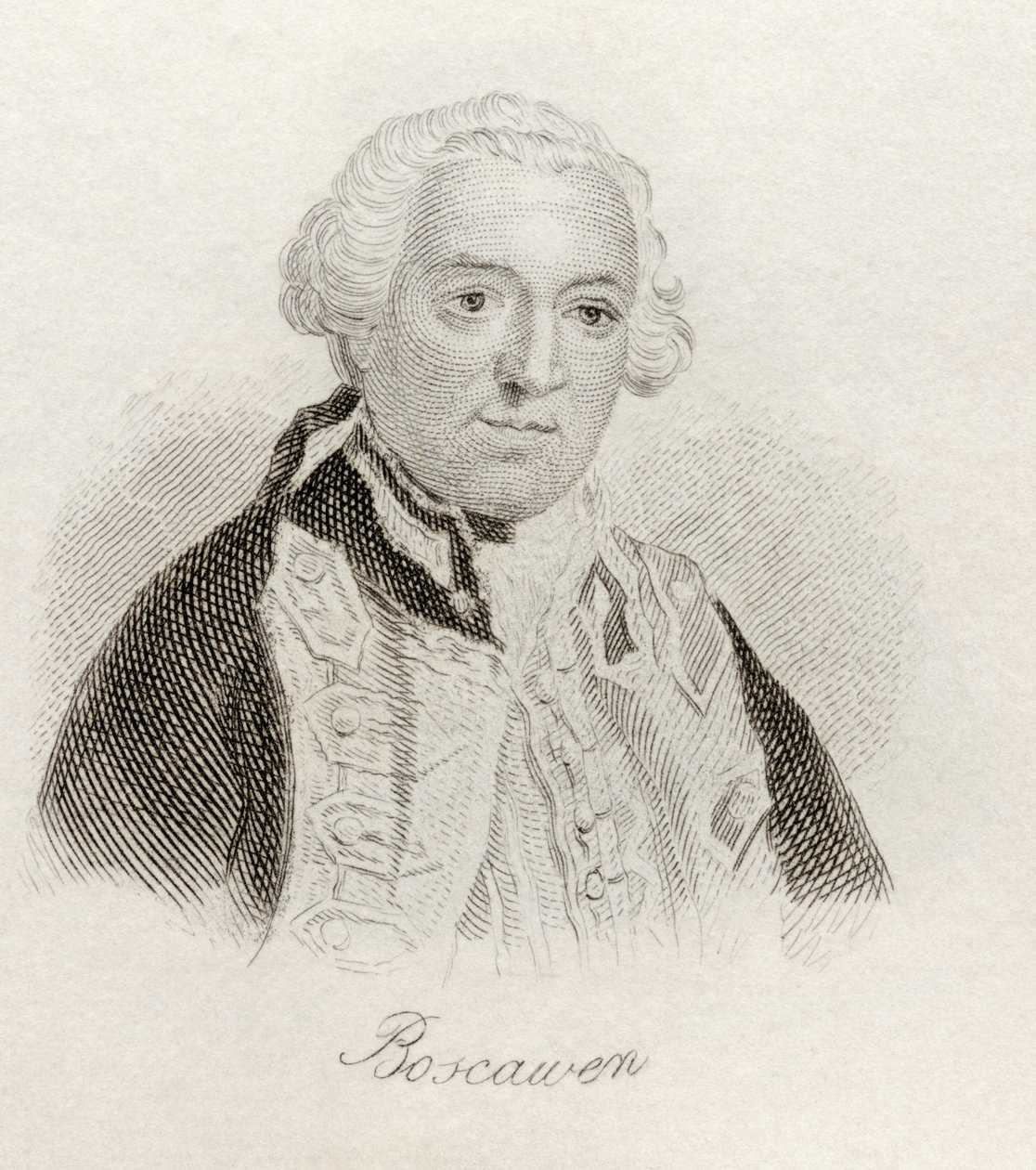 Edward Boscawen，来自&39;Crabb&39;s Historical Dictionary&39;，于1825年出版 作者 英语学校