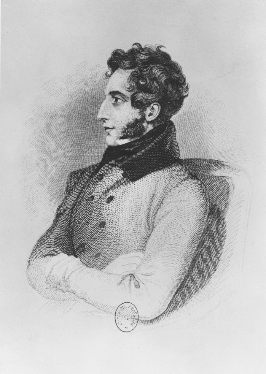 Edward Bulwer-Lytton，Lytton勋爵（雕版画 作者 英语学校
