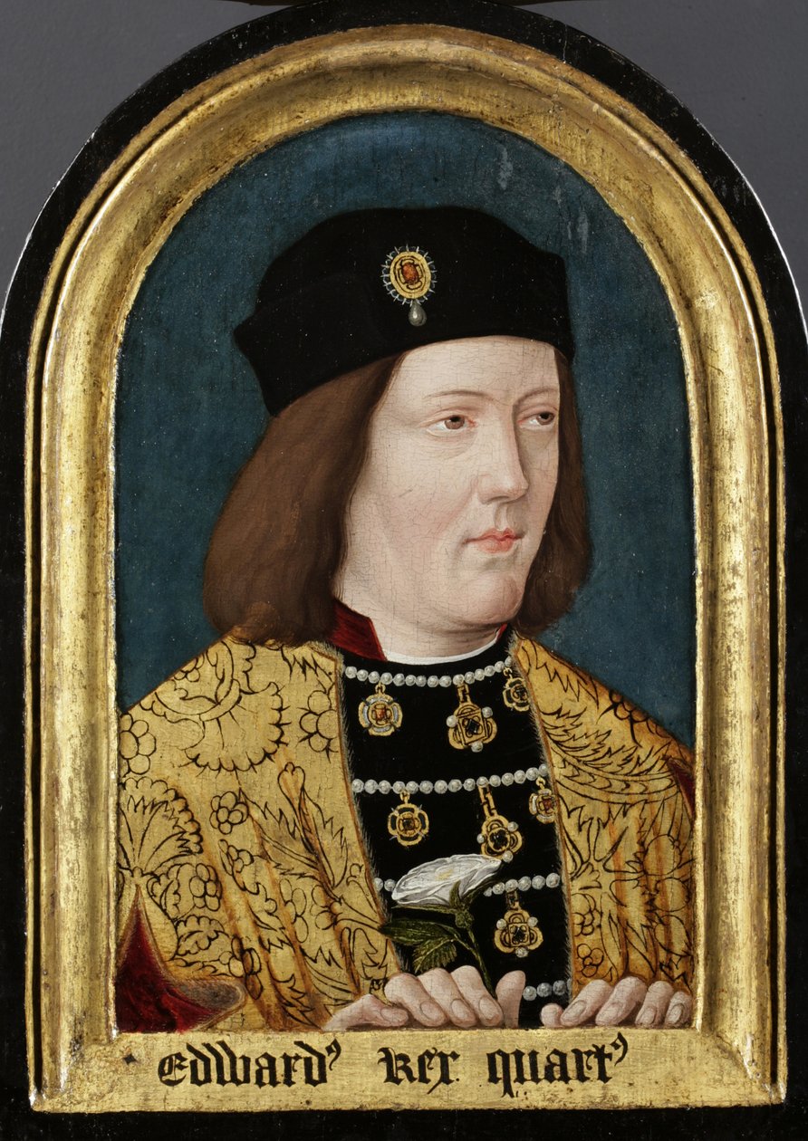 爱德华四世，c.1510-1540（面板油画）（另见 235435） 作者 英语学校