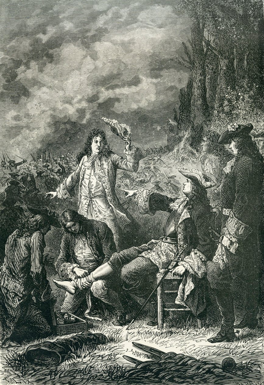 爱德华·维利尔斯在1643年的纽伯里战役中受伤 作者 英语学校