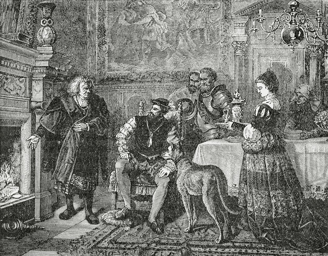 皇帝查理五世访问Fuggers，1882年 作者 英语学校