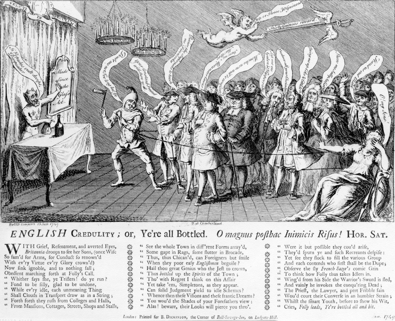英语Credutity或Yere all Bottled，1749 作者 英语学校