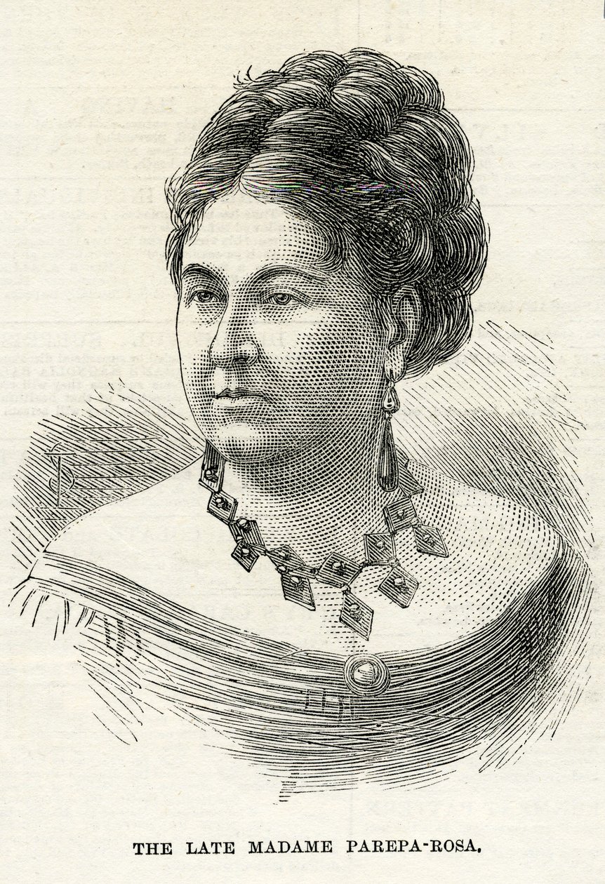 Euphrosyne Parepa-Rosa，图形插图，1874年2月7日 作者 英语学校
