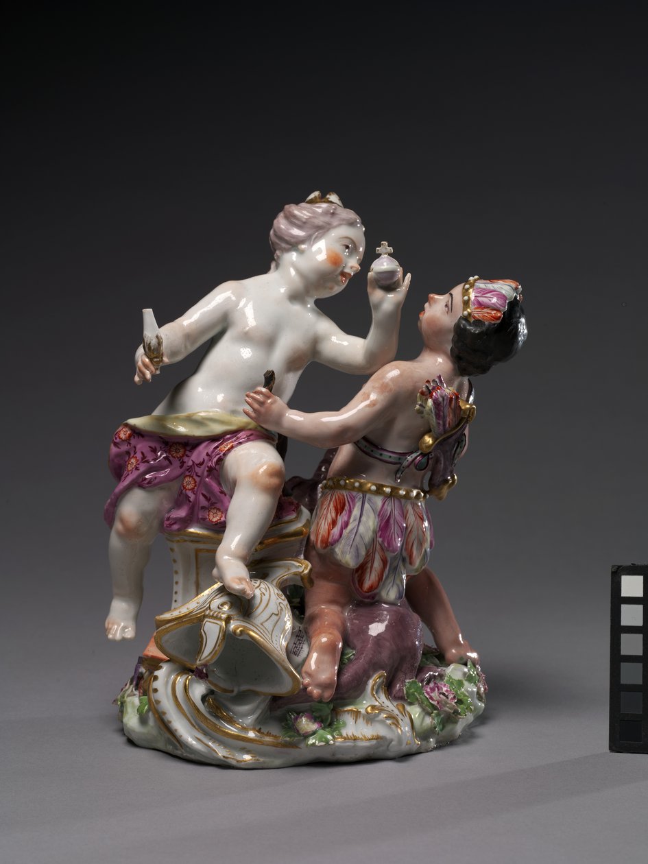 切尔西瓷器厂制造的欧洲和美洲，约1760年 作者 英语学校