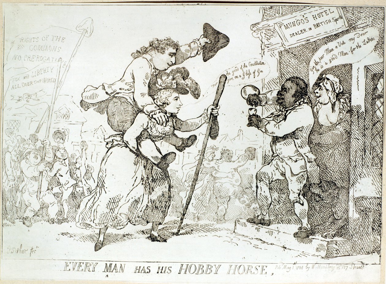 每个人都有他的爱好马，出版于1784年 作者 英语学校