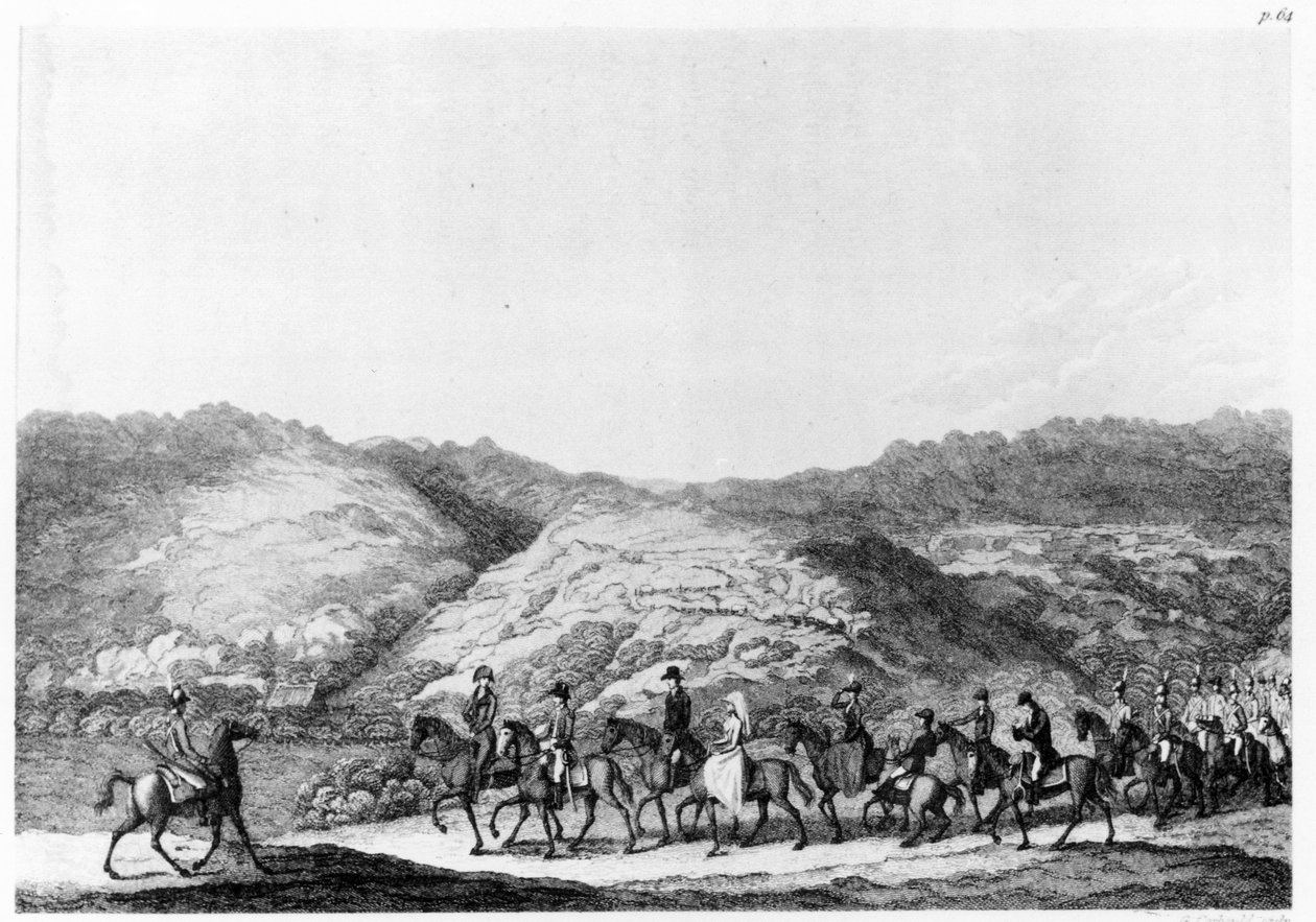 由de Mist领导的腹地探险，来自南非的旅行，Hinrich Lichtenstein，由George Corbould雕刻，1812年 作者 英语学校