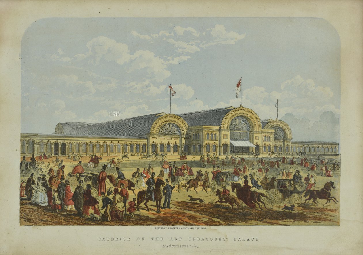 艺术宝藏宫的外观，1851年 作者 英语学校
