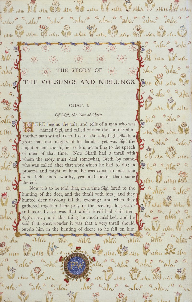 第1870页，“The Volsungs and Niblungs”的第一页 作者 英语学校