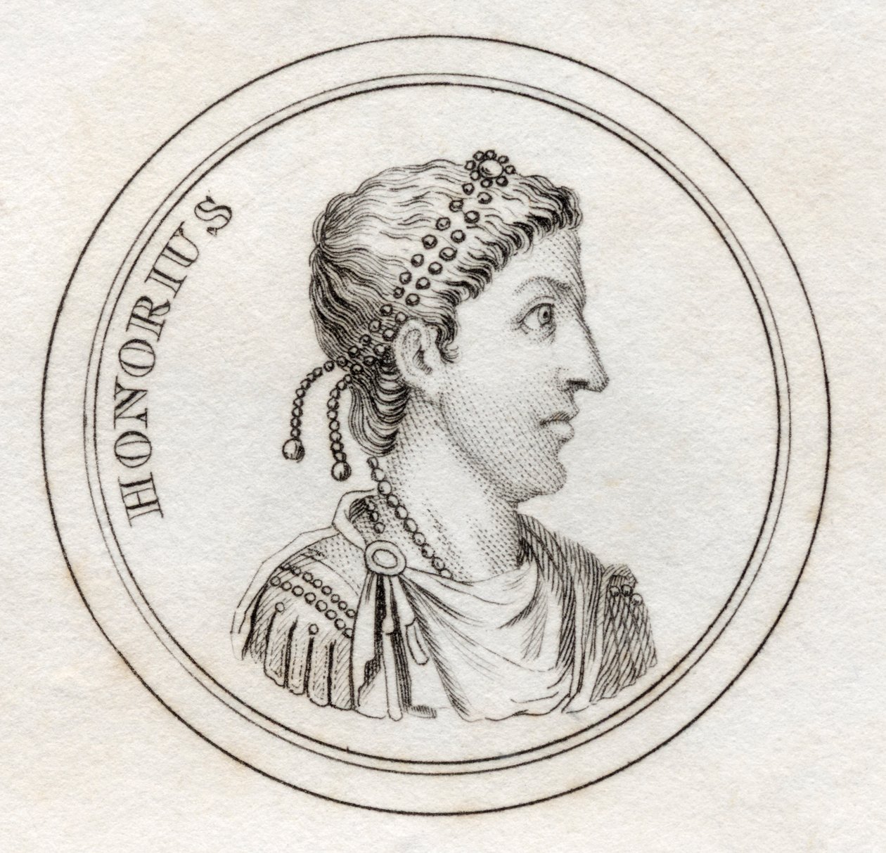 Flavius Honorius，来自&39;Crabb&39;s Historical Dictionary&39;，于1825年出版 作者 英语学校