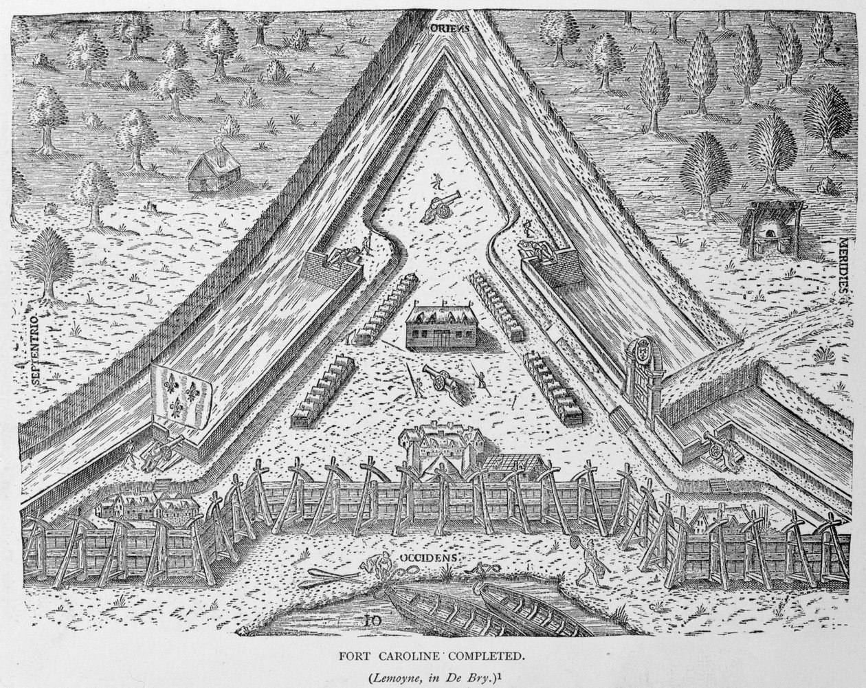 卡罗琳堡完成于1886年由伦敦Justin Winsor编辑的“美国的叙事与批评史” 作者 英语学校