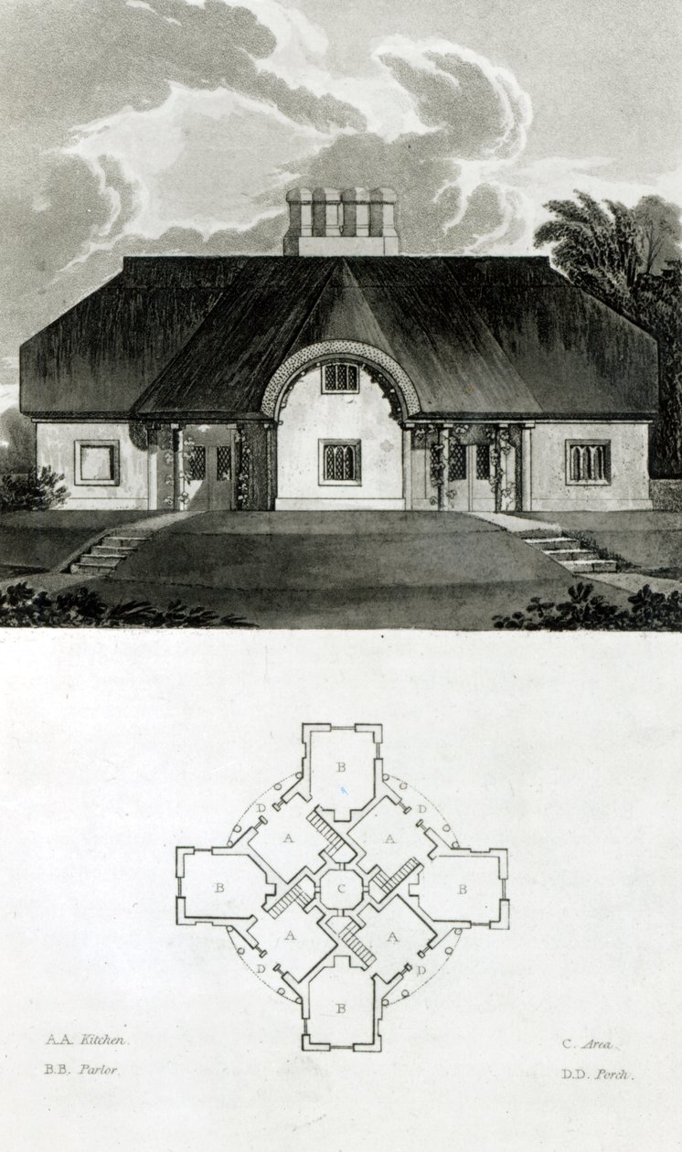四个小屋，1818年 作者 英语学校