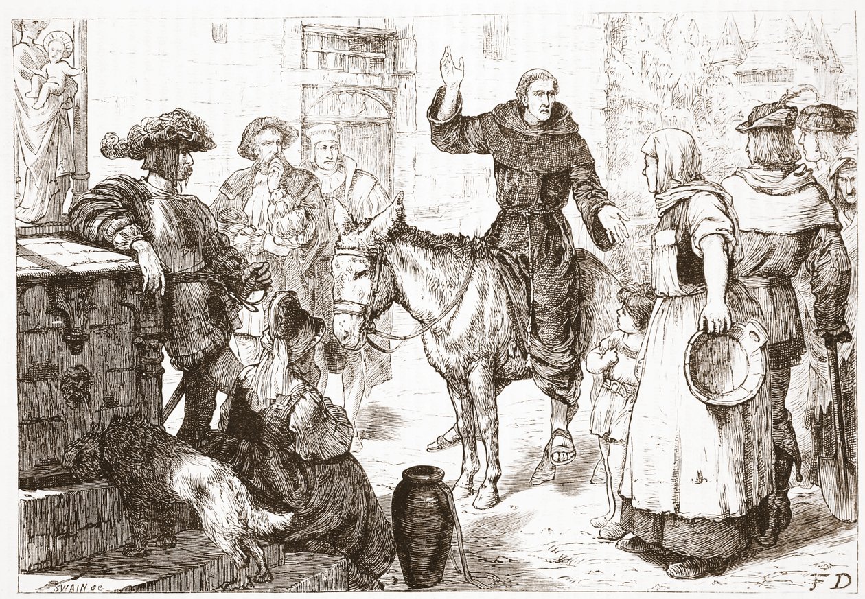 Francis Lambert讲道，James Aitken Wylie（1808-1890），酒吧的新教历史插图。 1878年 作者 英语学校