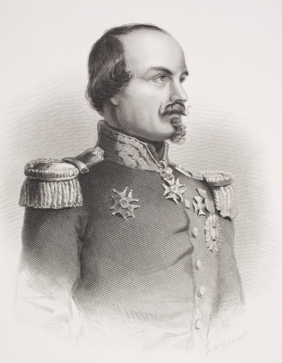 Francois Some Canrobert，来自“历史肖像画廊”，出版于1880年 作者 英语学校
