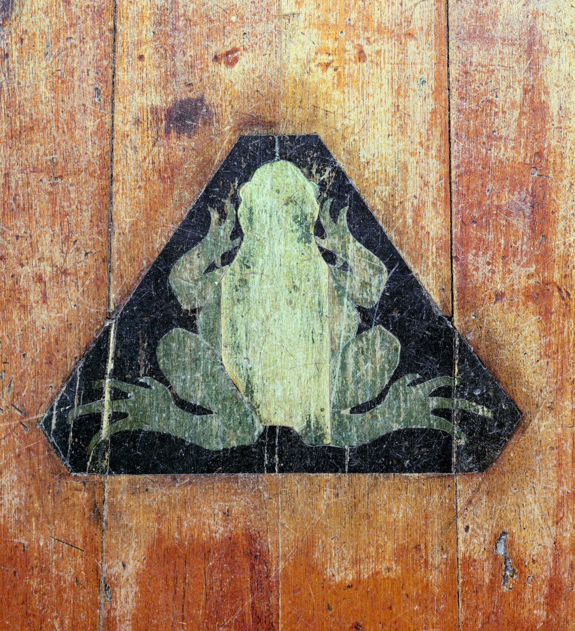 Frog，标志着Faradays Froggery，Dorian Workshop，20世纪30年代早期（镶嵌木材） 作者 英语学校