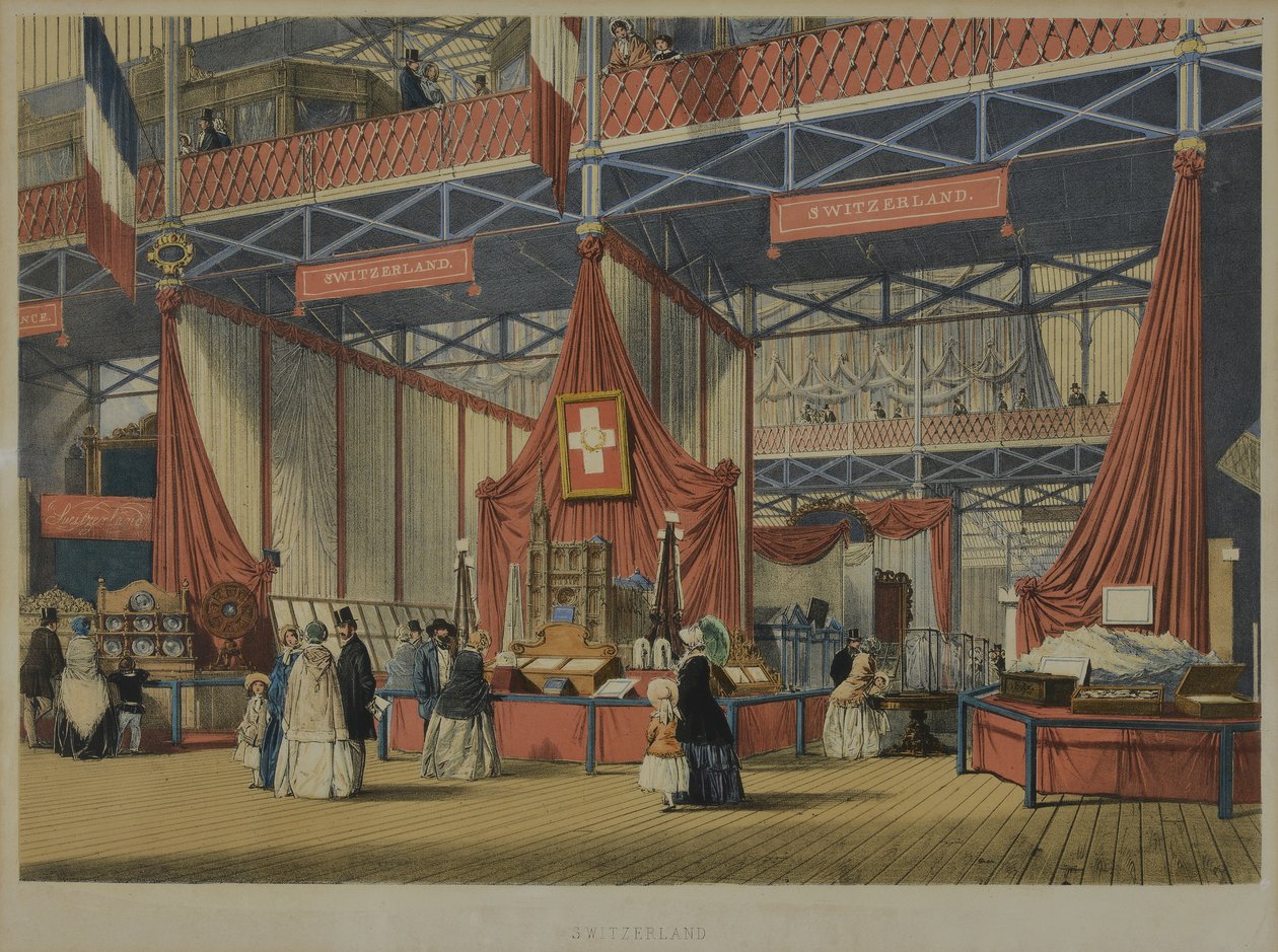 摘自《迪金森的1851年大展综合图片》，1854年出版的瑞士部分 作者 英语学校