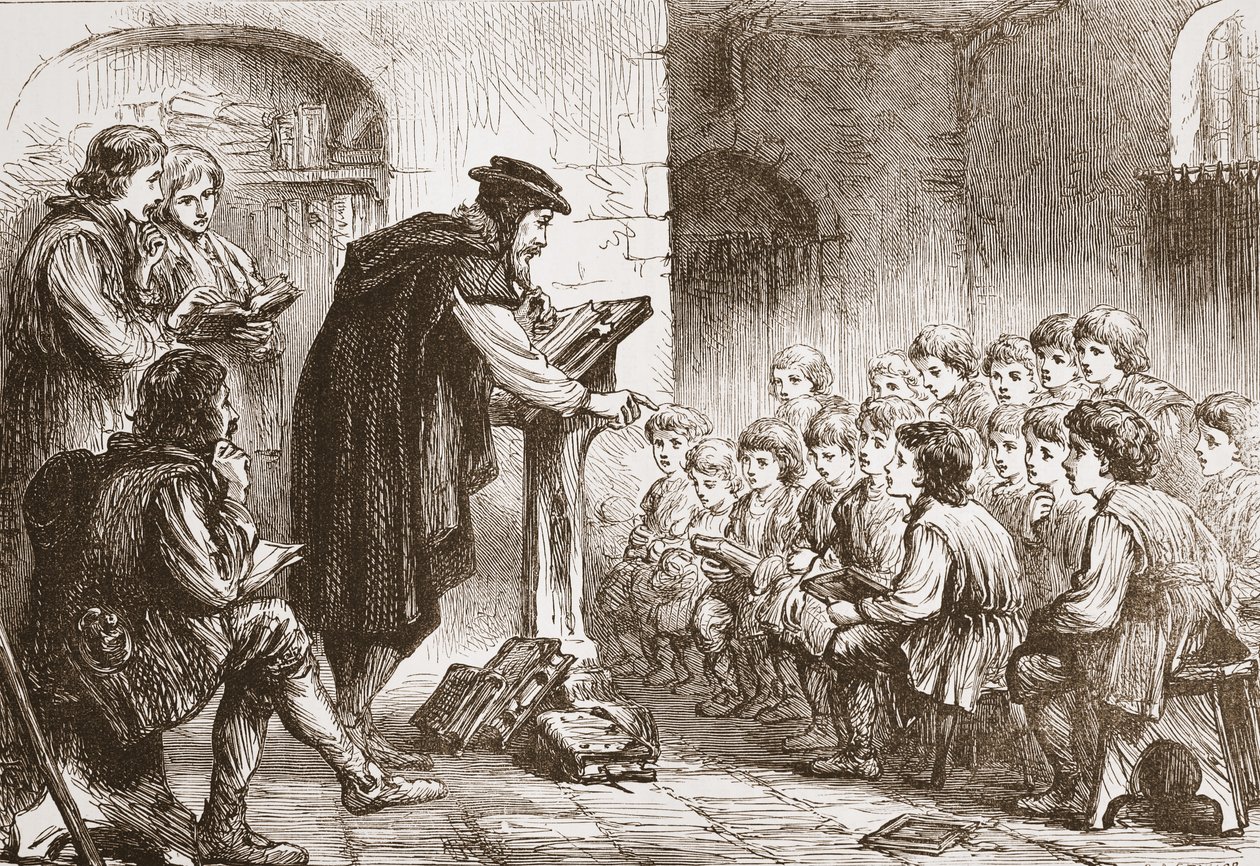 Molard的Fromental学校，James Aitken Wylie（1808-1890），酒吧的新教历史插图。 1878年 作者 英语学校