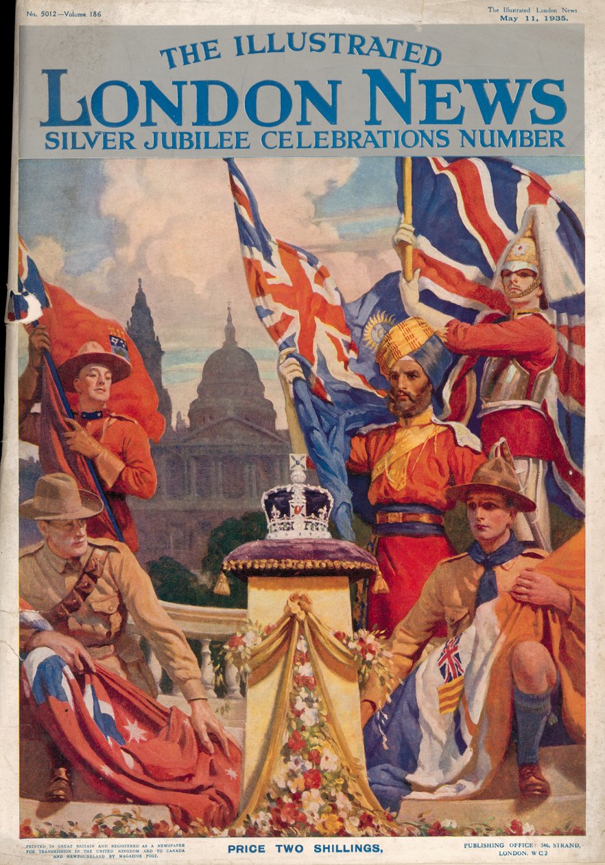 1935年5月11日的插图伦敦新闻银禧庆祝号的封面 作者 英语学校