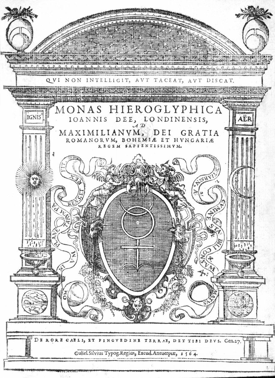 来自John Dee的Monas Hieroglyphica的主题，于1564年出版（印刷版） 作者 英语学校