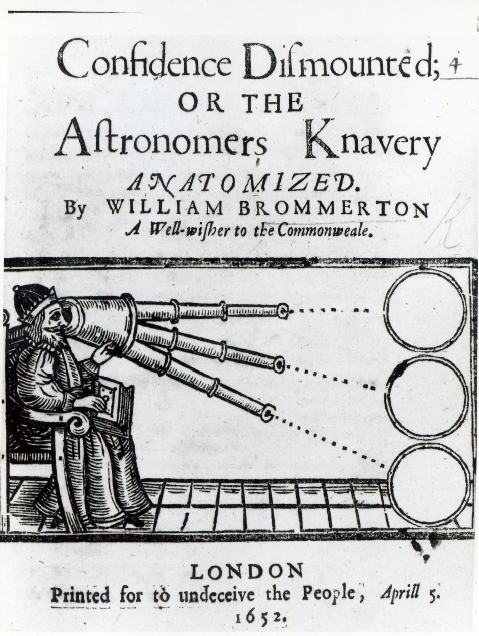 走向信心的主流;或威廉·布罗姆顿（William Brommerton）的天文学家Knavery Anatomized，1652年出版 作者 英语学校