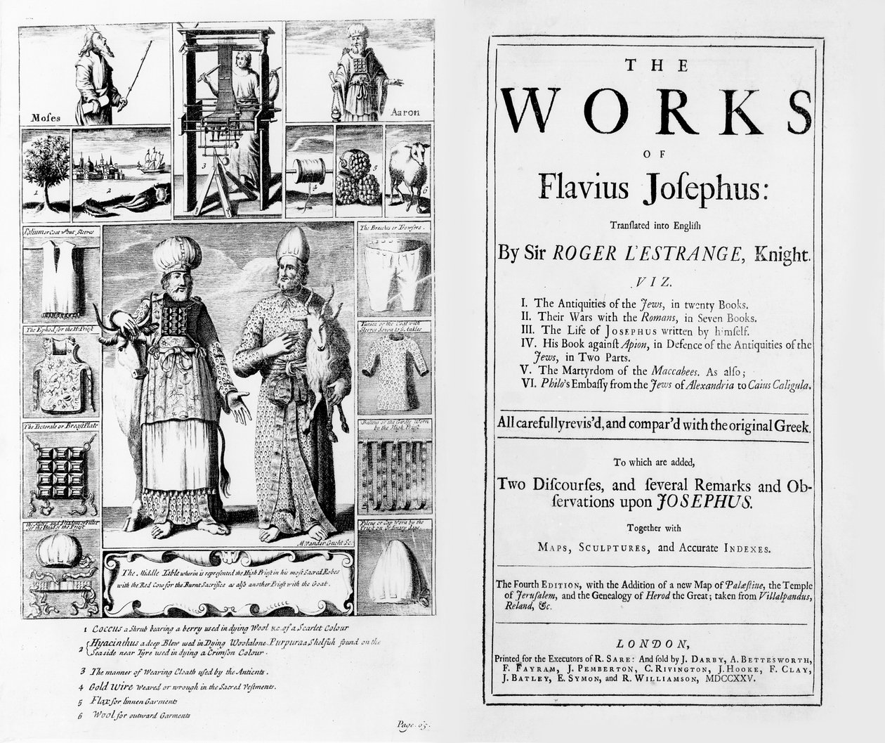 1725年弗拉维乌斯约瑟夫斯作品的主题 作者 英语学校