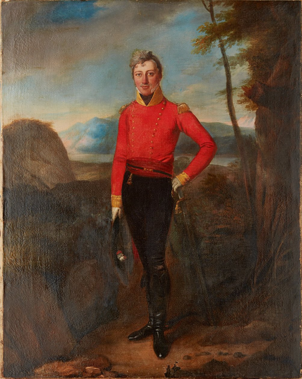 英国步兵战地军官全长画像（布面油画） 作者 英语学校